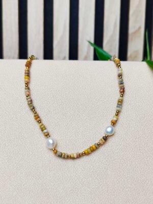 Collier Agate folle