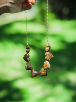 Collier Coeur Chocolat