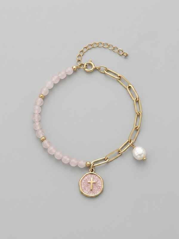Bracelet Paix rose
