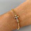 Bracelet croix strass