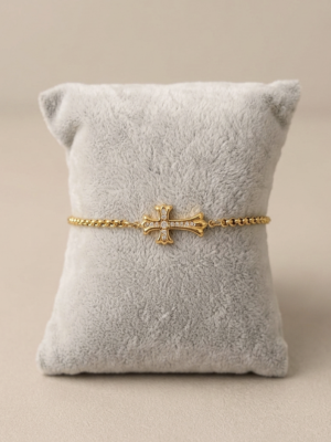 Bracelet croix strass