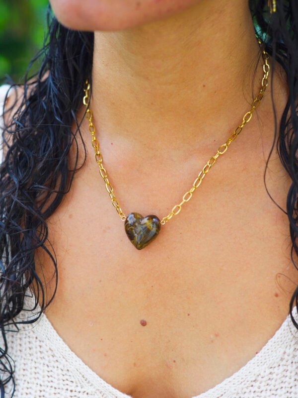Collier Kenza chocolat
