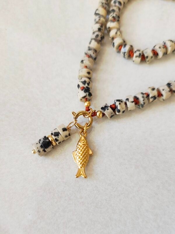 Collier Fish dalmatien