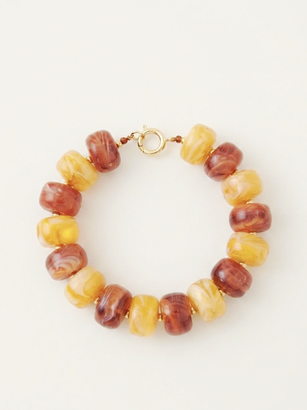Bracelet Bubble Orange Terracotta