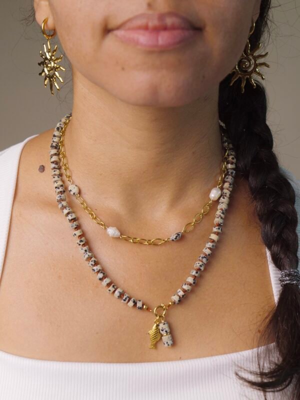 Collier Fish dalmatien