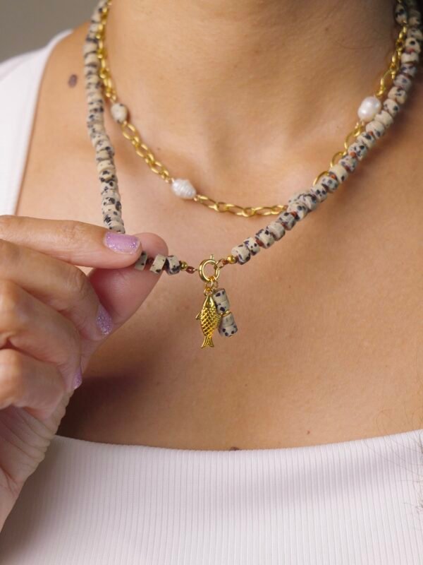 Collier Fish dalmatien