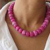 Collier Bubble Rose Fushia