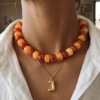 Collier Bubble Orange Terracotta