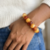 Bracelet Bubble Orange Terracotta