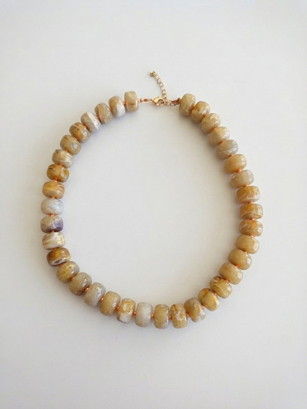 Collier Bubble Marron