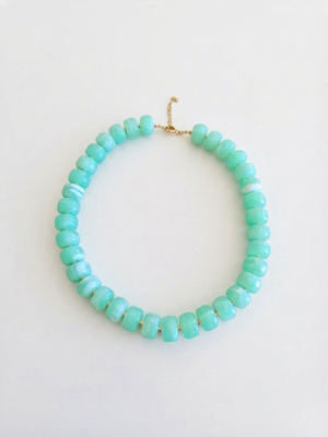 Collier Bubble Vert d'eau