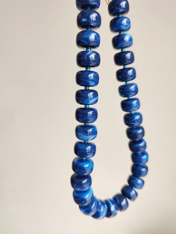 Collier Bubble Bleu foncé