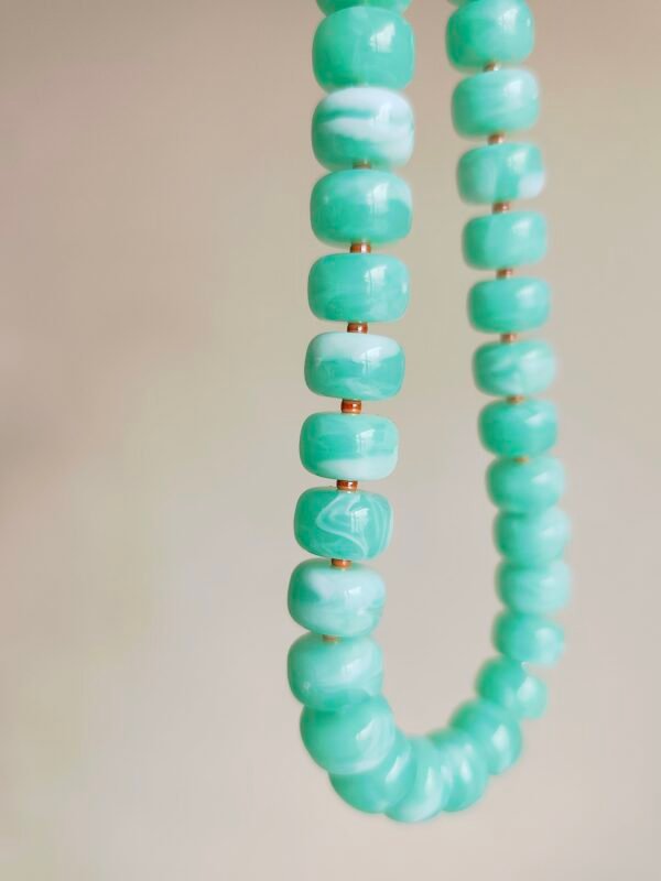 Collier Bubble Vert d'eau